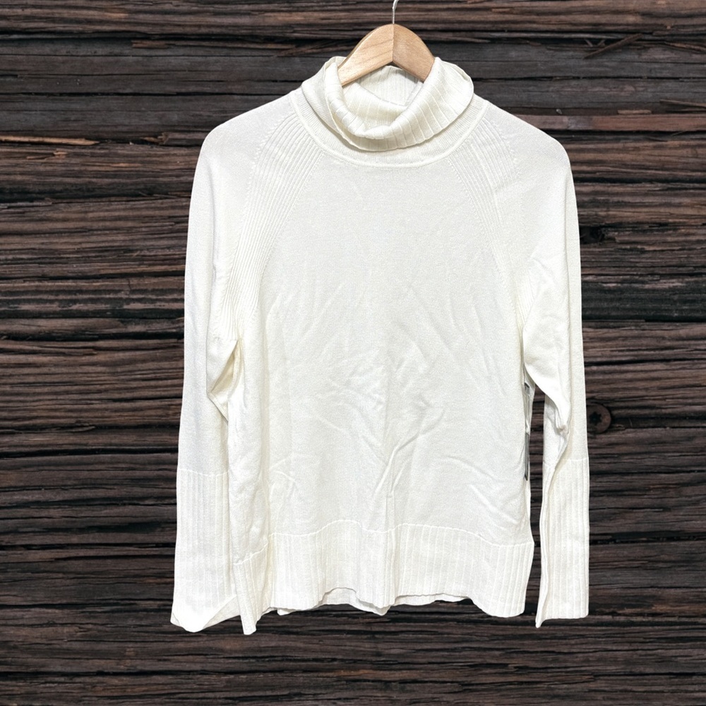 Tribal Cream Cowl Neck Sweater